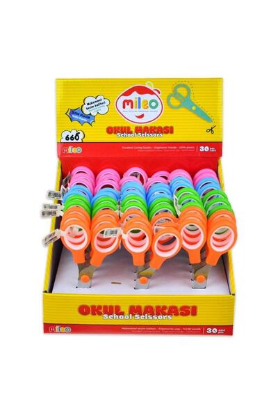 MILEO Children's Scissors Yg 140385A (Pack of 30)