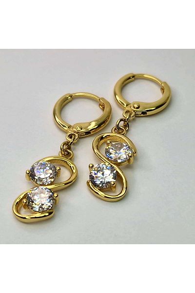 My Bijoux Cercei placati cu aur Dorina
