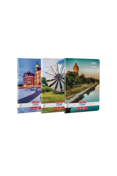Herlitz Caiet România A4, Culoare Multicoloră, Material Hârtie, 80 de Coli, Format Liniat