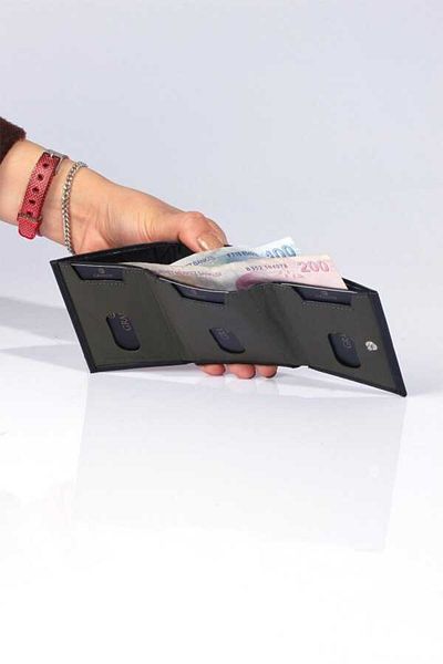 AYK'S Black Men's Card Holder 724 Card Holder