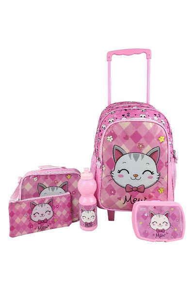 Roco Cat 5-in-1 Value Set Trolley Bag with Accessory – 16/17 Inch School Travel Combo