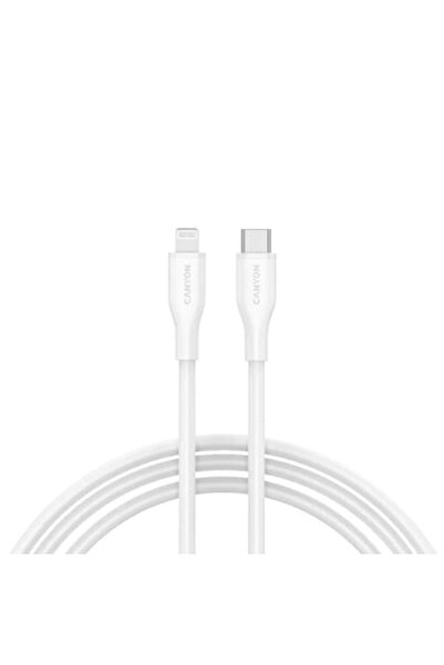 CANYON Cablu USB-C la Lightning 60W, Canyon, 1m, Alb