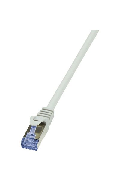 LogiLink Cablu S/FTP Cat7, LSZH, Cupru, 600MHz, Mufe RJ45 Cat6a, 1m, Gri, AWG26, Dublu Ecranat