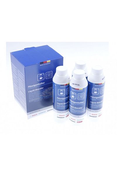 Bosch Set 4 pcs Liquid Descaler Solution for Espresso Machine, 4 x 250 ml