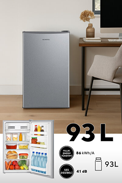 KUMTEL 93L Silver Büro Tipi Buzdolabı HMB-110SL