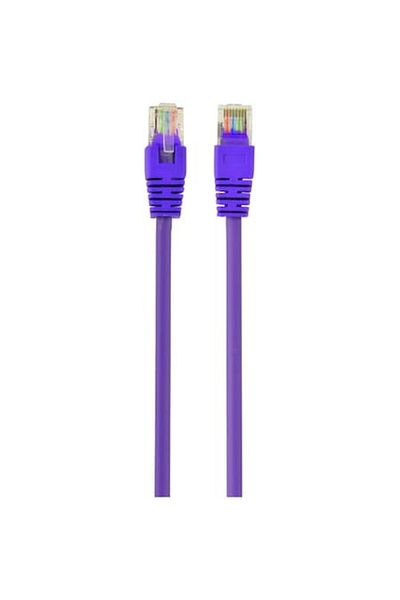 Gembird Cablu UTP Cat5e, cupru-aluminiu, 1m, violet, AWG26, PP12-1M/V