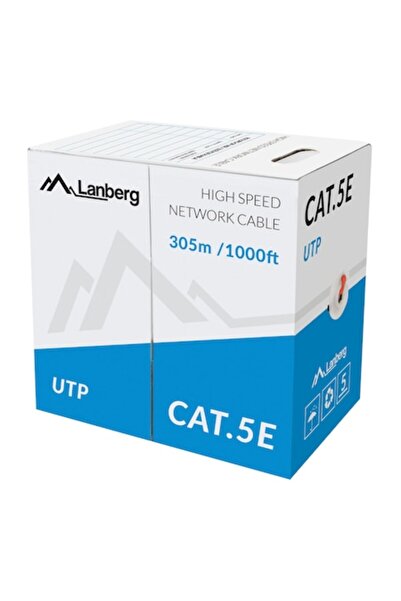 Lanberg 42762, cablu UTP cat5e, rolă, 305 metri, roșu