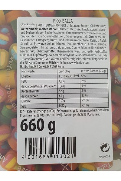 Haribo Picco - Balla Party Box 660g