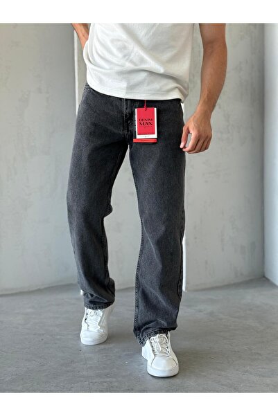 Kaizer Jeans Erkek Füme Bagy Pantolon Yeni Sezon Wide Leg Jean 2026