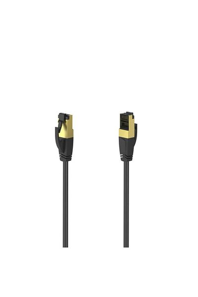 Hama Network Cable 200691, CAT 8, 40 Gbit/s, S/FTP, Halogen-free, 0.50 m Black