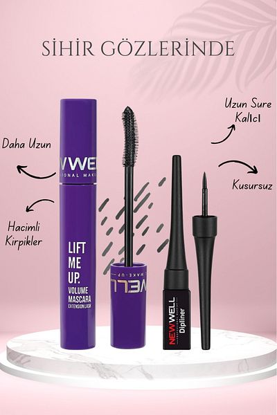New Well Newwel Lift Me Mascara Dipliner Set