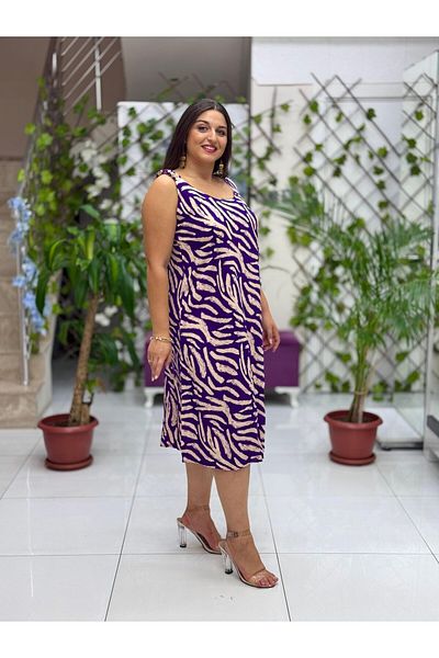 Punta Otantik Dk19006 Floor-Length Strap Shoulder Elastic Viscose Dress