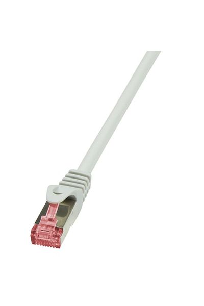 LogiLink Cablu S/FTP Cat6, LSZH, cupru, 1m, alb, AWG27, dublu ecranat