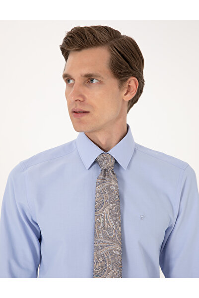 Pierre Cardin Mavi Slim Fit Uzun Kollu Basic Gömlek 50316734-VR036