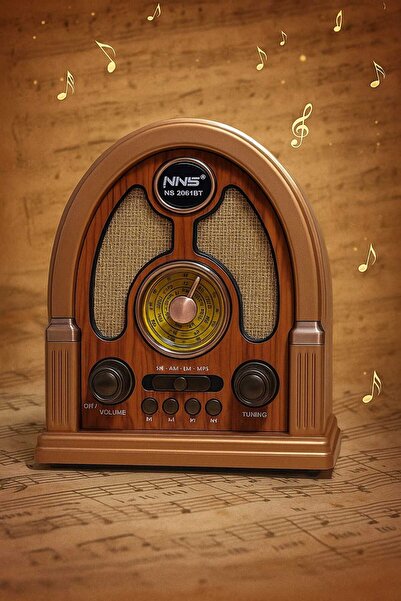 NNS NS-7061 Bs Nostaljik Taşınabilir Radyo