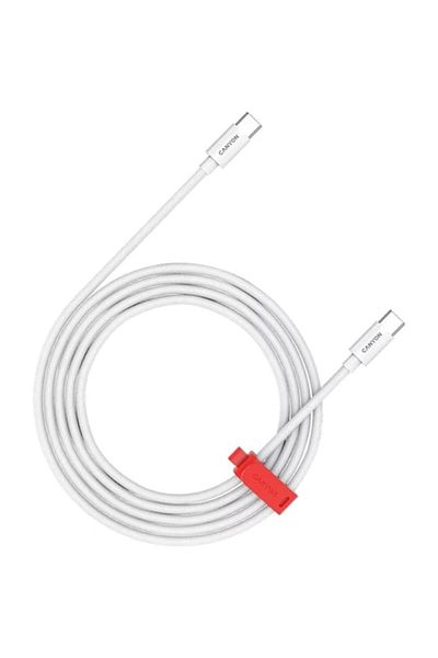 CANYON Cablu USB-C CC60AB, 60W, împletit, 1.2m, alb