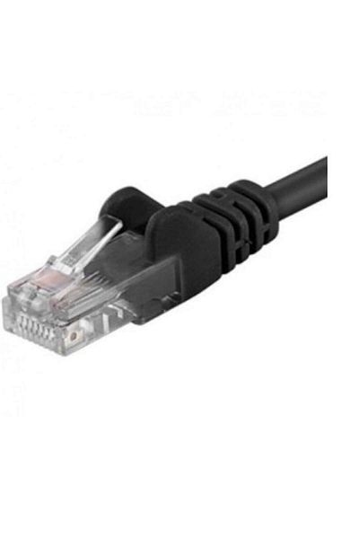 PremiumCord Cablu de patch-cord UTP RJ45-RJ45 Categoria 6, 1m, negru, 100% cupru, 26AWG