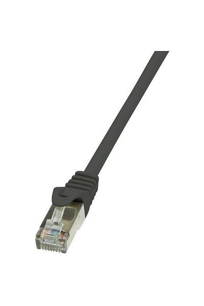 LogiLink CABLU DE PATCH FTP Cat6, cupru-aluminiu, 3 m, negru, AWG26, ecranat