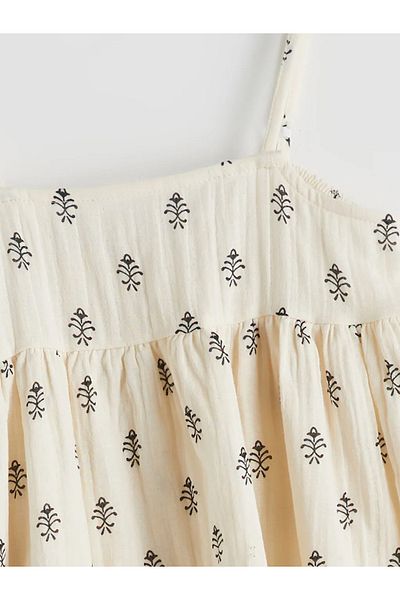 LC Waikiki Lcw Kids Beige Square Collar Girl's Dress