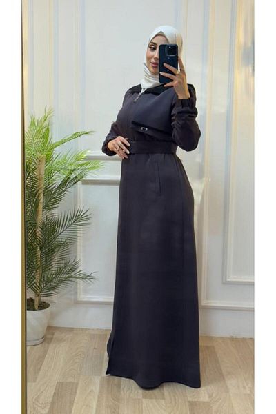 Tebrikler tekstil Women's Summer Long Coat Lined Fashionable and Comfortable Model M0034