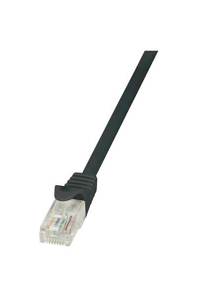LogiLink Cablu UTP Cat6, cupru-aluminiu, 7,5 m, negru, AWG24