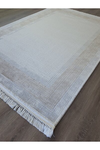 Dinarsu Halımark Yakut | Beyaz Bej Akrilik Halı | Salon Mutfak Antre 73936-070