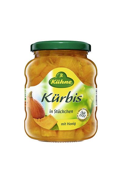 Kühne Dovleac bucatele in sirop cu miere 370 ml, Kuhne