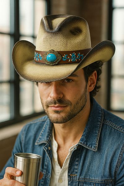 LAGRANZE Premium Vintage Cowboy Hat Unisex