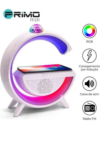 Primo Plus Primio Plus Wireless Charger with Bluetooth Speaker and RGB Night Light