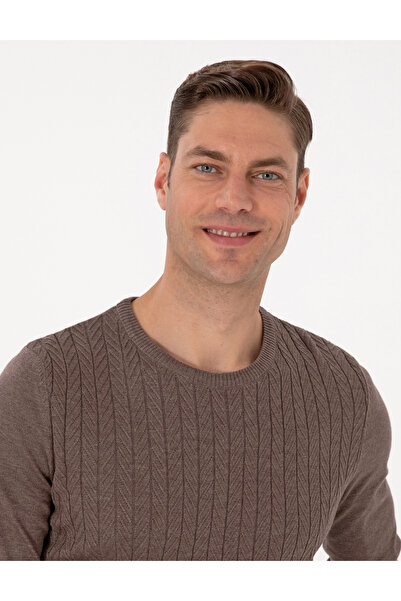 Pierre Cardin Mink Slim Fit Crew Neck Sweater Sweater 50315717-Vr052