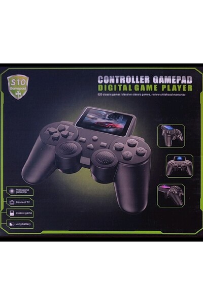 Generic Digital Game Player 520 Klasik Oyun Konsolu + S10 Profesyonel Gamepad