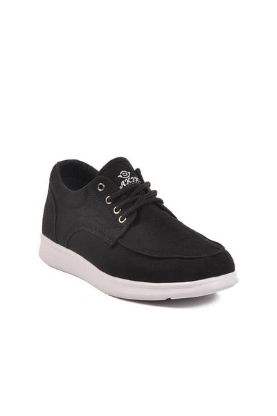 WALKWAY 023 m Black-White Men's Casual Shoes