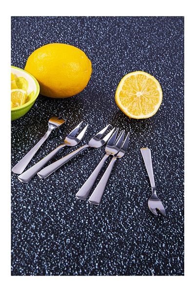 Demir Çeyiz Set of 6 Stainless Steel Lemon and Fondue Forks, Stylish and Durable 18/10