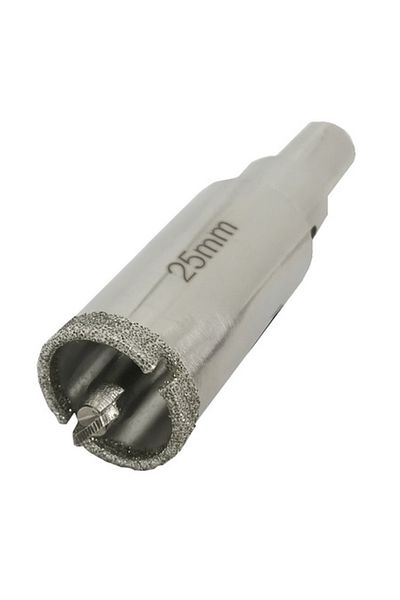 Globalport Retail Diamond core bit ø25 mm with centering drill for tiles, faience, ceramics