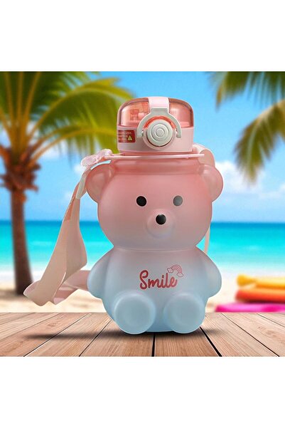 Kuzey Tacı Teddy Bear Straw Drinker Bpa Free Cute Vip