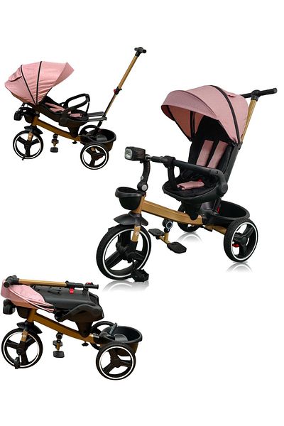 OEM Multifunctional Tricycle for Children, 360° Rotating Seat, Sleeping Position, Foldable