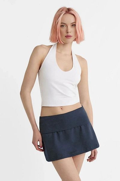 VibeGaia Women's Halter Neck Crop Top Body