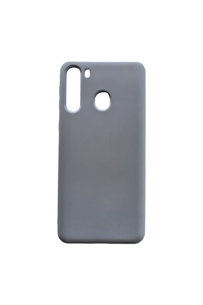 OEM Carcasă compatibilă cu Samsung Galaxy A21, silicon lichid, albastru-gri