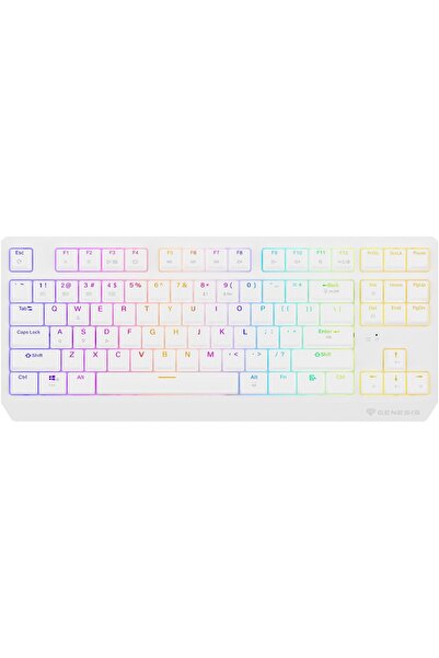 Genesis Tastatură de gaming wireless THOR 230, comutator OUTEMU roșu, format TKL, Bluetooth