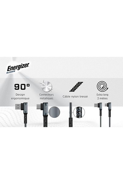 Energizer كابل لايتنينج 2 متر C710CKBK
