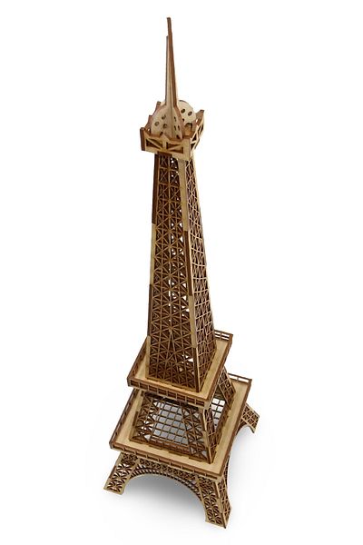ALGWOOD Wooden Eiffel Tower Model - Decorative Eiffel Tower Puzzle - Wooden 3D Model Set