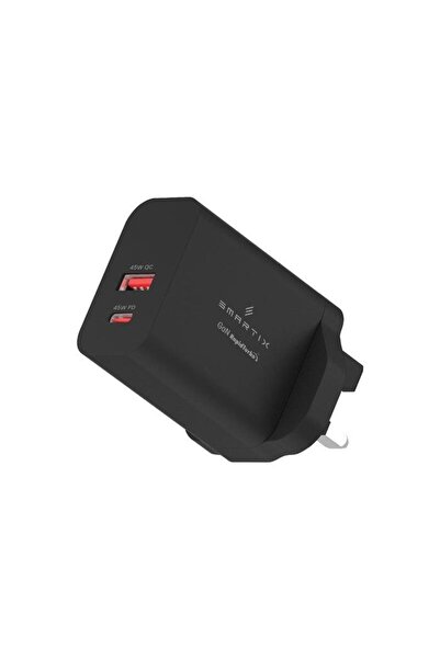 SMARTIX محول حائط GaN ممتاز بقوة 45 واط - PD بقوة 45 واط لـ USB-C