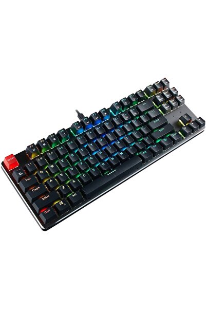 Glorious Gaming Mechanical Keyboard GMMK TKL RGB Lighting, Gateron Brown Switch, US Layout, Black