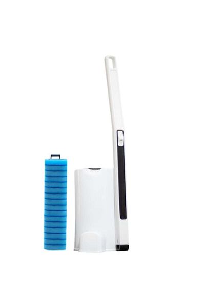 Dreamramp Disposable WC Brush for Toilet, Dreamramp, 8 + 8 Replacement Heads, White