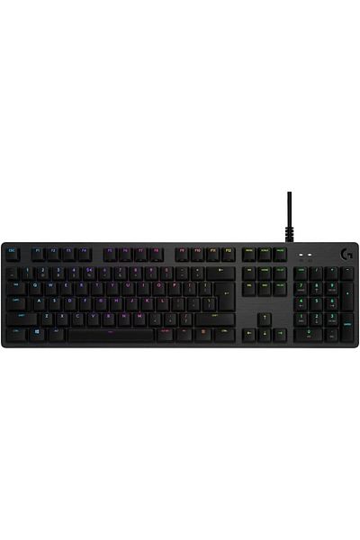 logitech Tastatură mecanică de gaming G512 RGB Lightsync, comutatoare GX Red, aspect american, negru carbon