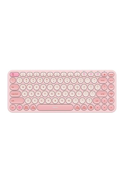 Baseus Wireless Keyboard K01A, Tri-Mode, Bluetooth 5.0, 2.4G, Pink