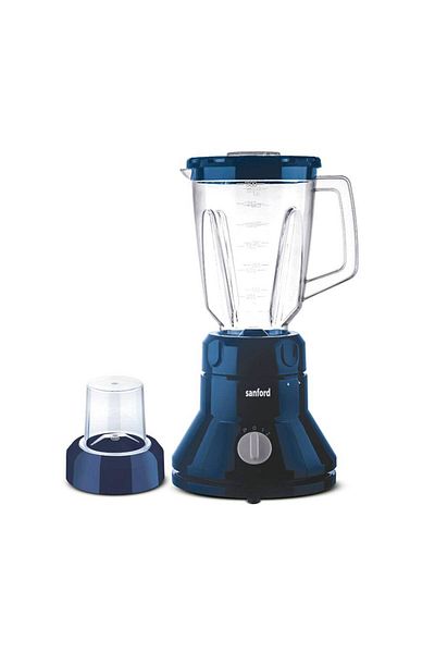 Sanford Sanford 2-in-1 Blender Grinder, 1.5L, 350W, 2 Speeds, Pulse, SF6803BR, White