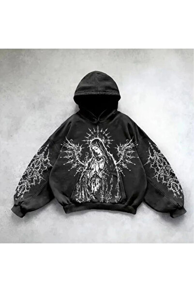Violon Πλενόμενο Warrior Angel Woman Gothic Hooded φούτερ