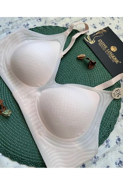 İntive Lingerie Aurora Imported Ice Silk (Ice-Silk) Ultra-Thin Comfortable Breathable Invisible Laser Seamless Bra