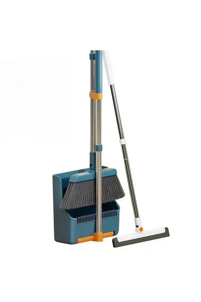 Dreamramp Set Broom and Dustpan with Handle and Mop for Dust and Water,